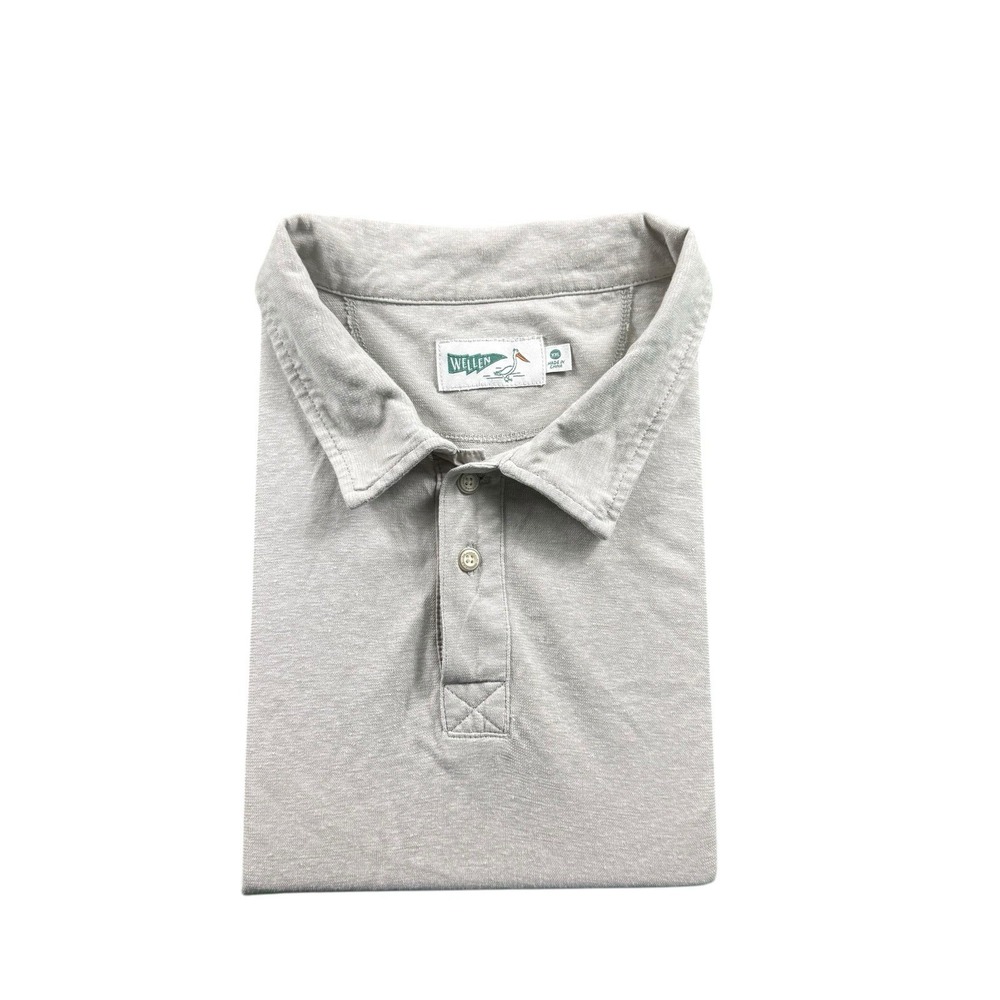 Wellen Tan Hemp Organic Cotton Short Sleeve Polo Shirt Mens 2XL XXL